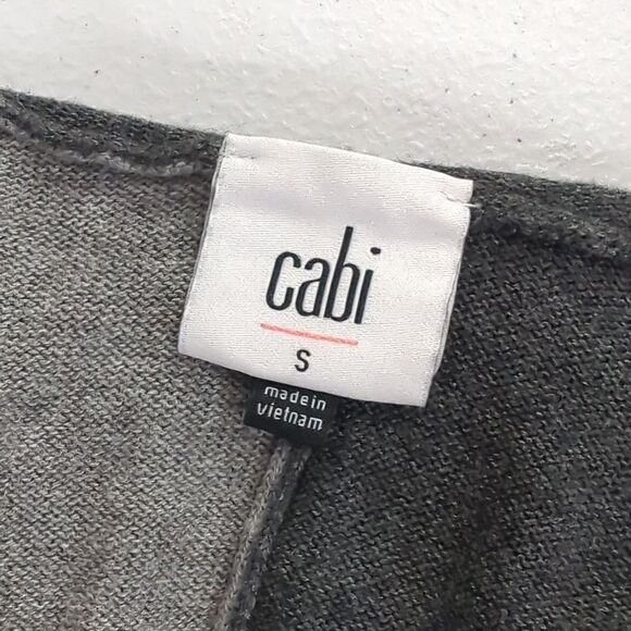 Cabi Sweater Womens Small Gray $4307 Dakota Oversized Color Block Hooded - Picture 5 of 9